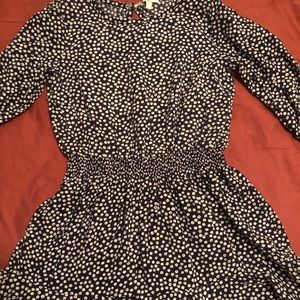 Girls splendid size 6X navy blue white dress